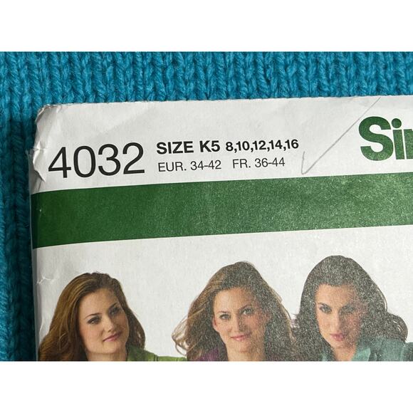 Simplicity 4032 pattern fleece jacket vest size 8 10 12 14 16 - Picture 2 of 5